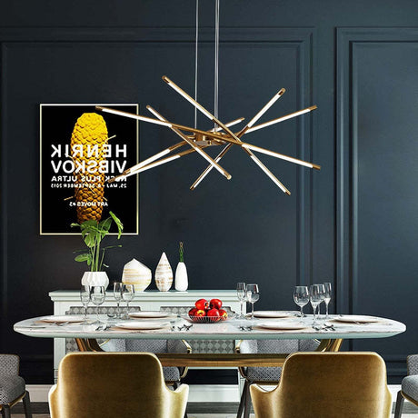 LuxeLine Hanging Lamp Metal and Acrylic Design
