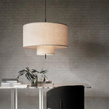 Fabric Metal Chandelier Cord Pendant Installation