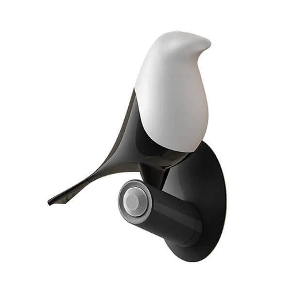 LumaOak Wood Table Lamp close-up – motion sensor design | OroDwell