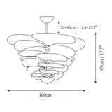 The 100 cm version drawn with its width and 45 cm height marked