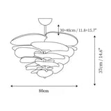 The 80 cm version drawn with its width and 37 cm height marked