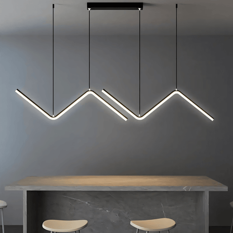 Solenne Chandelier - Interlocking Triangle Design Detail