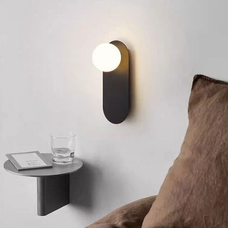 Wall Light Installed for Warm Living Room Glow