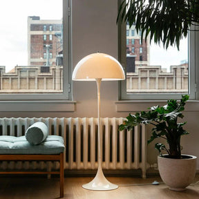 Aurora Floor Lamp Warm Ambient Glow in Bedroom