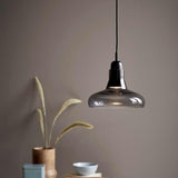 Marceline Art Deco glass pendant light full view