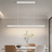 Minimalist chandelier fixture for dining room