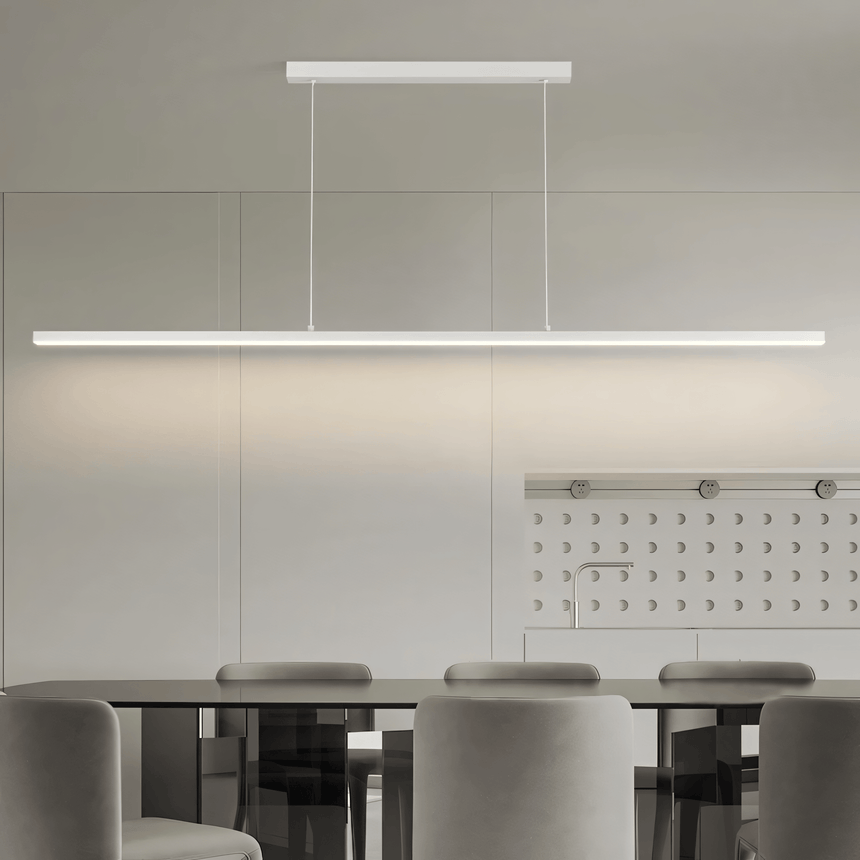 Light bar chandelier warm ambient glow