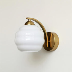 The gold version with a white ribbed glass globe