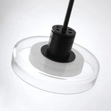 The black head seen close with the clear glass disc around the opal ring