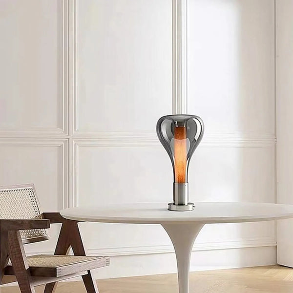 Glass Table Lamp – lava art design | OroDwell