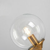 Frosted glass finish on brass sconce