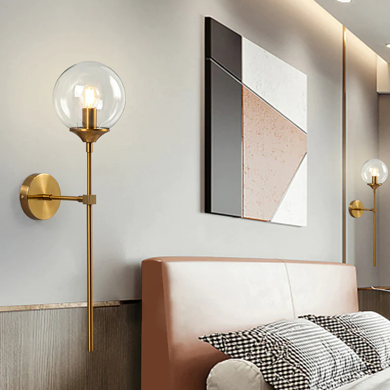 LED wall light for fireplace accent