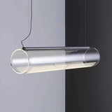 Close view of the clear tube showing the aluminum core running through it