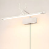 The white version lit on a pale wall, a white stag head over a plain white bar