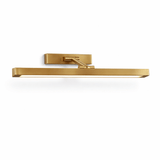 The gold bar seen level, the bracket holding it clear of the wall plate
