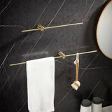 Stainless steel towel bar with sleek wall-mounted design