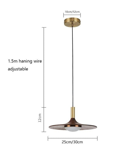 Wood Pendant Light Contemporary Silhouette