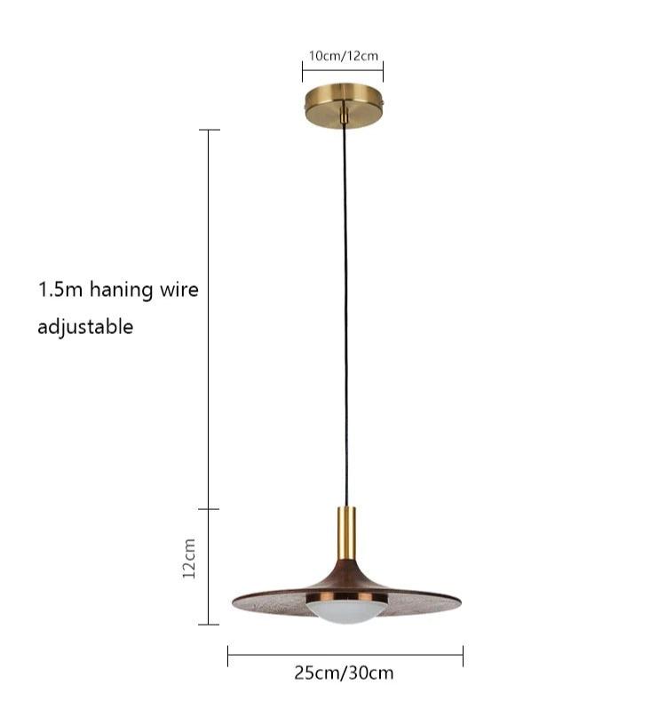 Wood Pendant Light Contemporary Silhouette