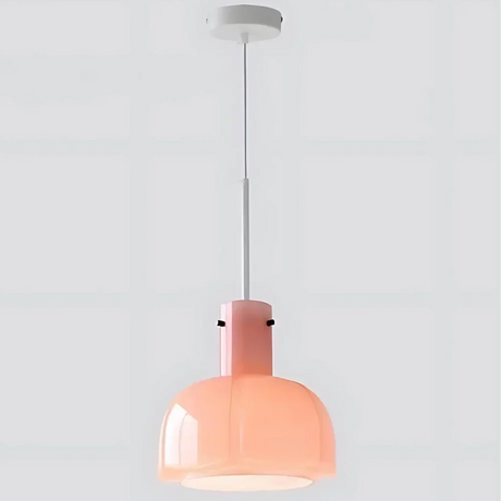 The pink shade shown on its own against a pale background