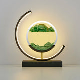 DriftGlass Sand Art Lamp for Living Room