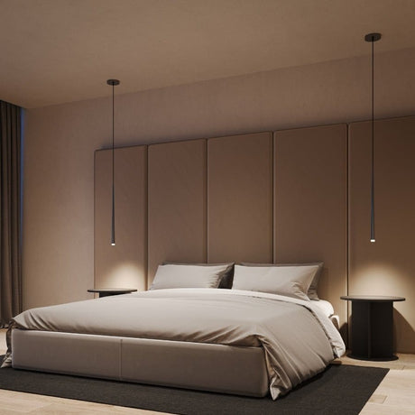 Glass and metal pendant lamp for living room