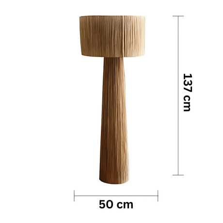 Ambient table lamp with cloth shade design