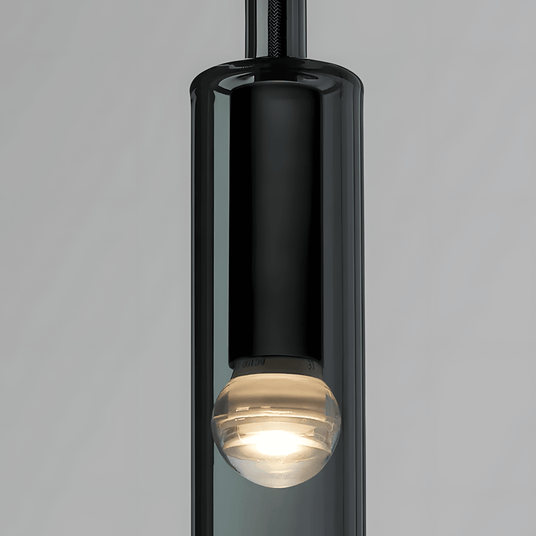 Smoky Glass Pendant Light for Entryway