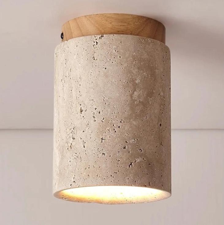 Stone Light Fixture for Entryway Decor