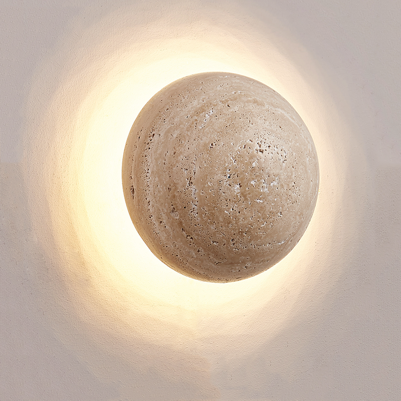 travertine wall lamp for living room decor