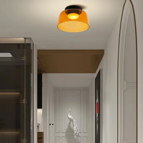Nordic Glass Ceiling Light Tri-Color Setting