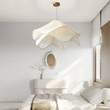 Fleurine French-Style Fabric Floral Chandelier for Living Room