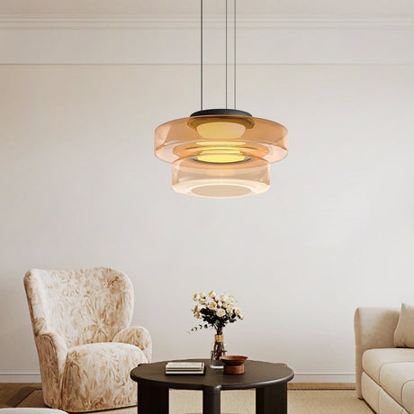 Asteron Pendant Lamp Three-Layer Configuration