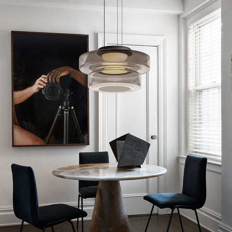 Bauhaus Pendant Light Amber Glass Color Option