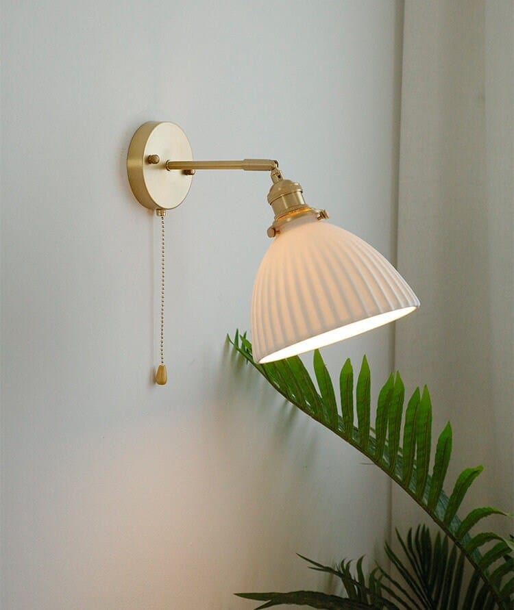 Handmade wall sconce for hallway