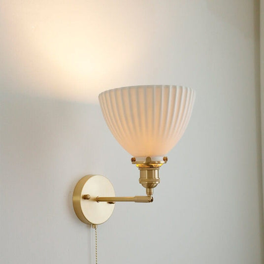Ceramic Wall Sconce for hallway – close-up view