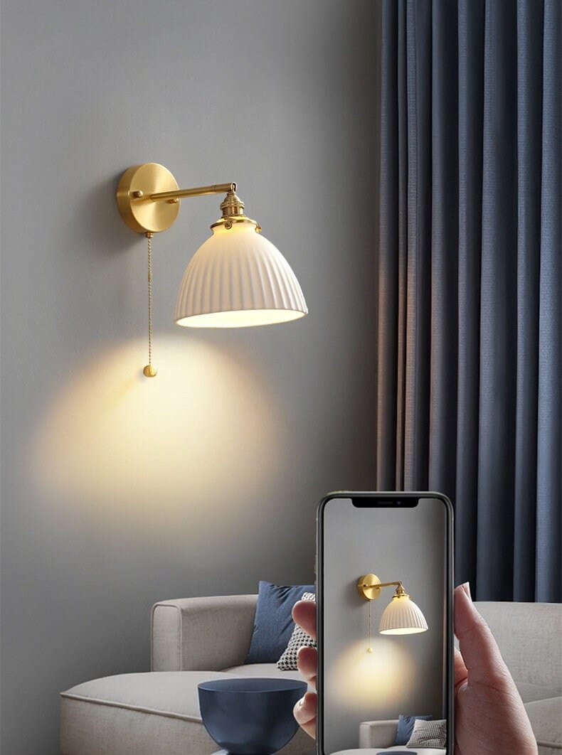 Wall mounted wall sconce for hallway