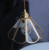 Blossom glass pendant light warm ambient glow scene