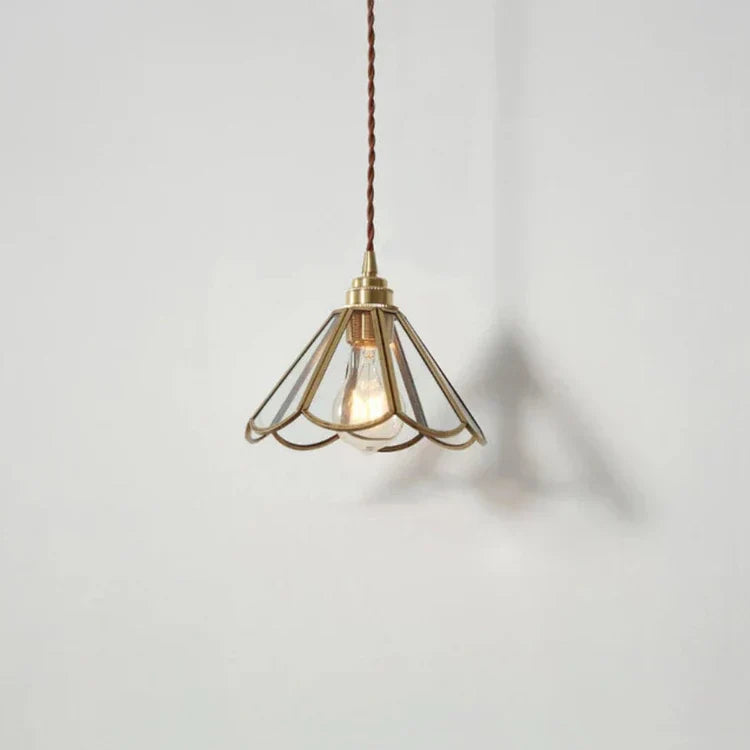 Brass finish pendant light for sophisticated decor