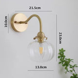 Glass Globe Wall Light for Home Decor Enthusiasts