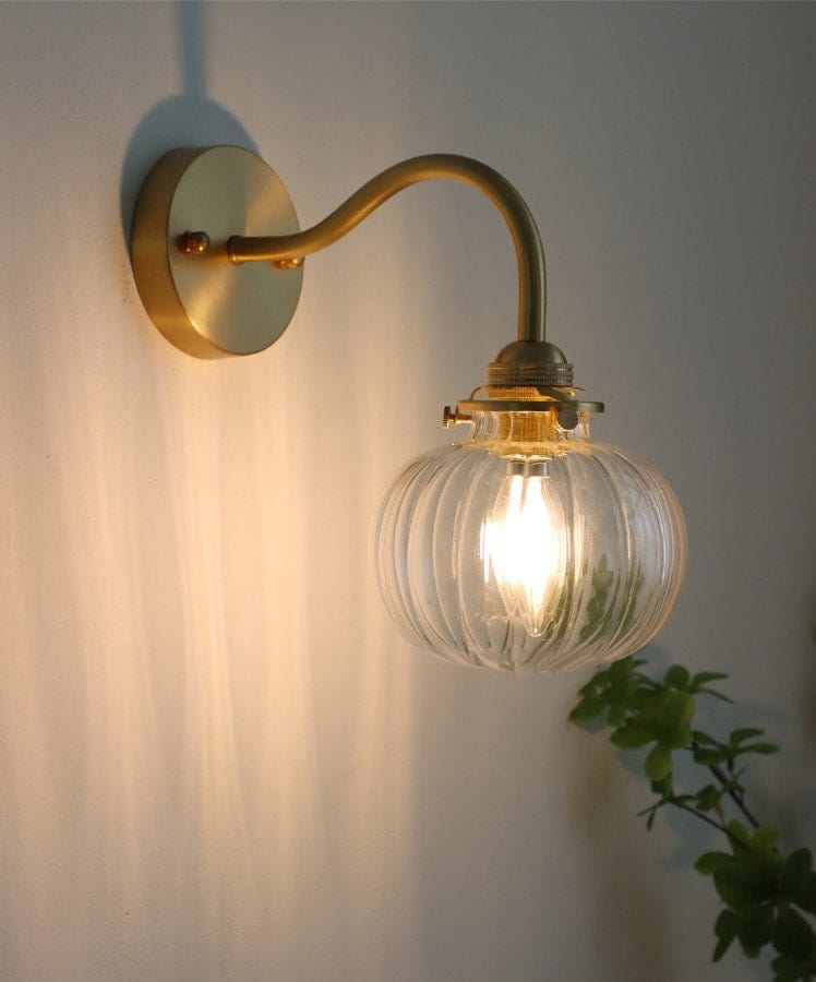 Vintage Glass Globe Wall Light for Dining Room