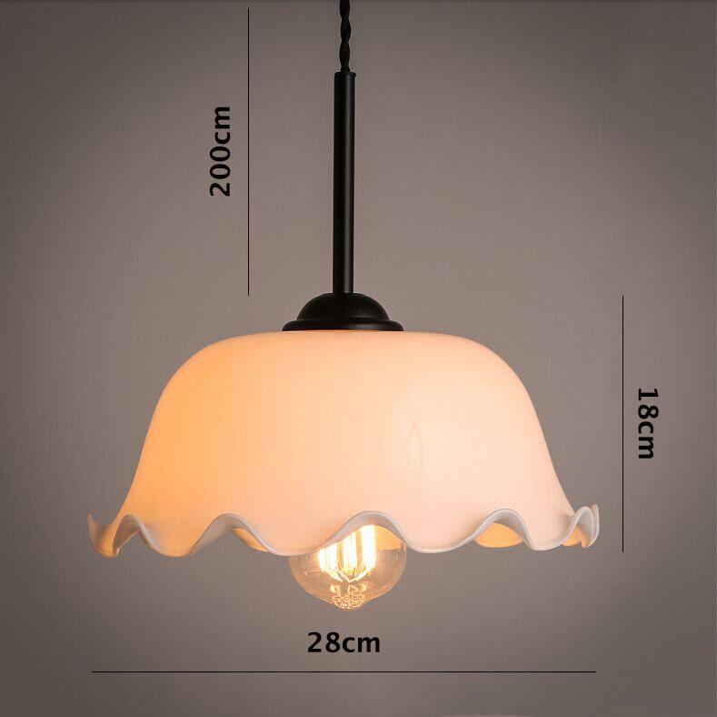 Opaline Glass Pendant Light in Green Finish
