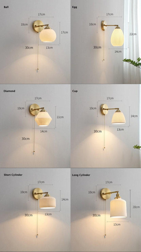 Handmade lantern wall sconce for hallway