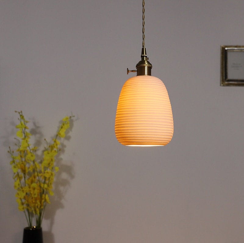 Zen-Inspired Pendant Light for Cafe Decor