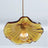 Metal and glass Brass Pendant Light – fluted vintage design detail view | OroDwell