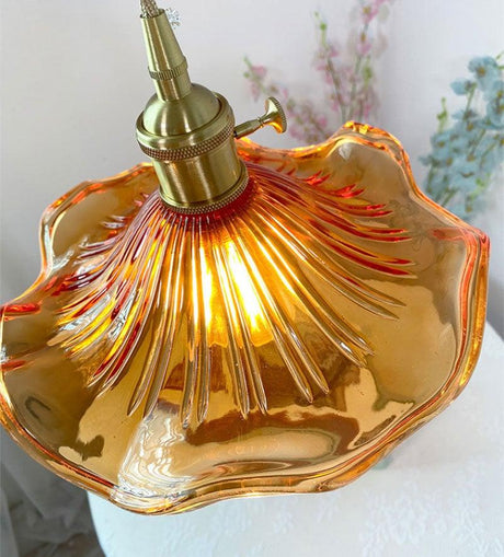 Calista Brass Pendant Light in a kitchen setting | OroDwell