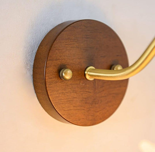 Warm glow wall sconce for living room
