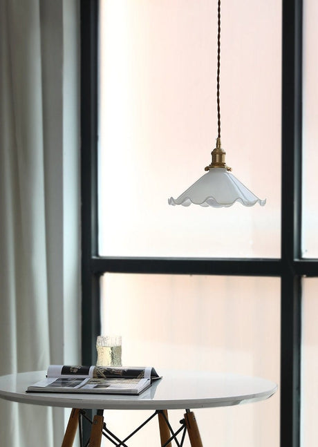 Alvara Brass Pendant Light – warm ambient glow vintage design for dining room and kitchen | OroDwell