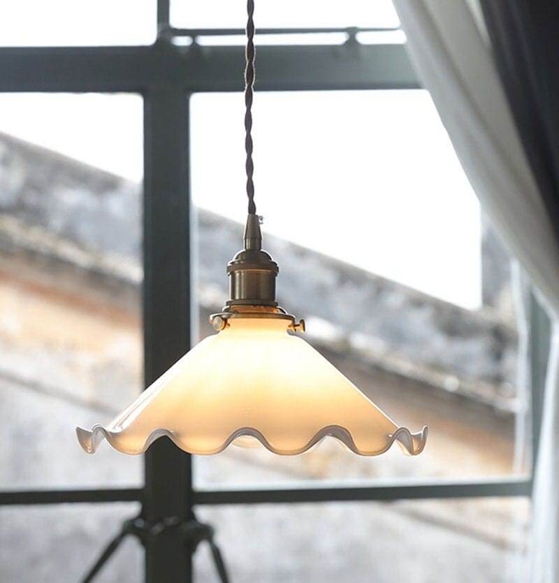 Brass Pendant Light – warm ambient glow vintage design for modern home decor | OroDwell