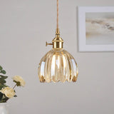 Brass pendant light LED for modern homes decor