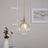 Marisel pendant lamp fluted glass shade close-up